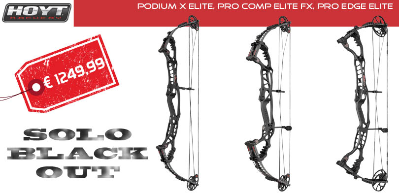 Hoyt Podium X Elite, Pro Comp Elite Fx, Pro Edge Elite Black Out