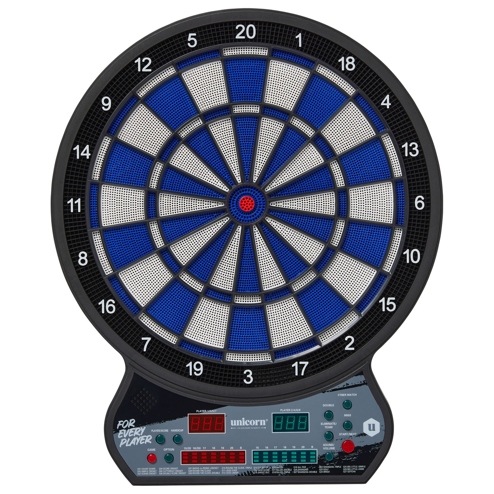 UNICORN SOFT TIP ELECTRIC LED TARGET WITH 6 DARTS