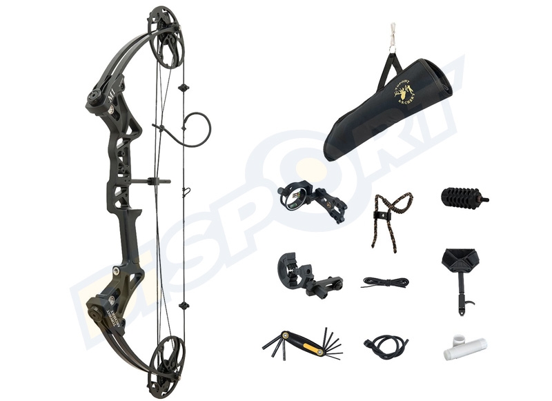 TOPOINT ARCO COMPOUND M1 19-30'' 20-70# KIT CON ACCESSORI PER LA CACCIA