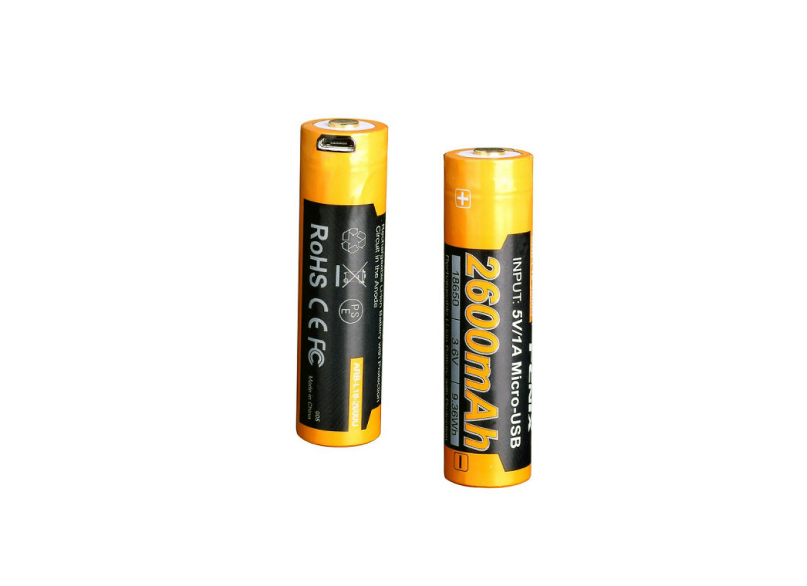 FENIX BATTERIA RICARICABILE 18650 2600MAH - FNX ARB-L18-2600U