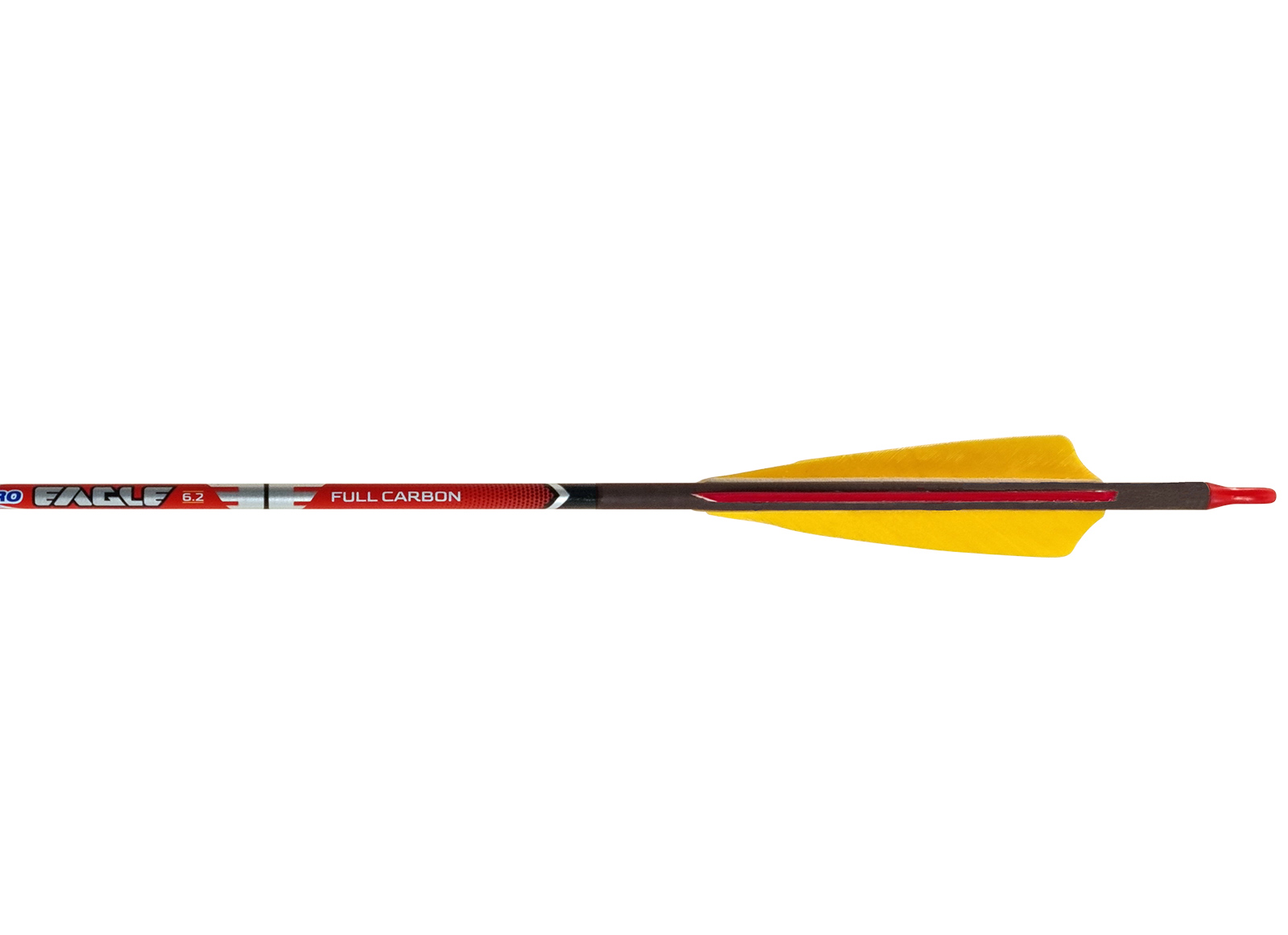 GAS PRO ARROW EAGLE 6.2 4'' FEATHER FLETCHED