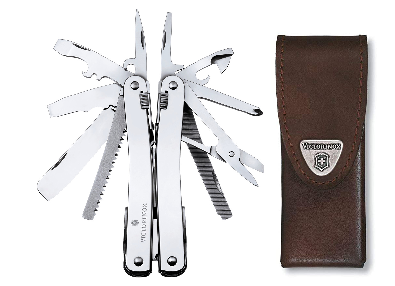 VICTORINOX SWISSTOOL SPIRIT XC PLUS FODERO IN PELLE 3.0239.L