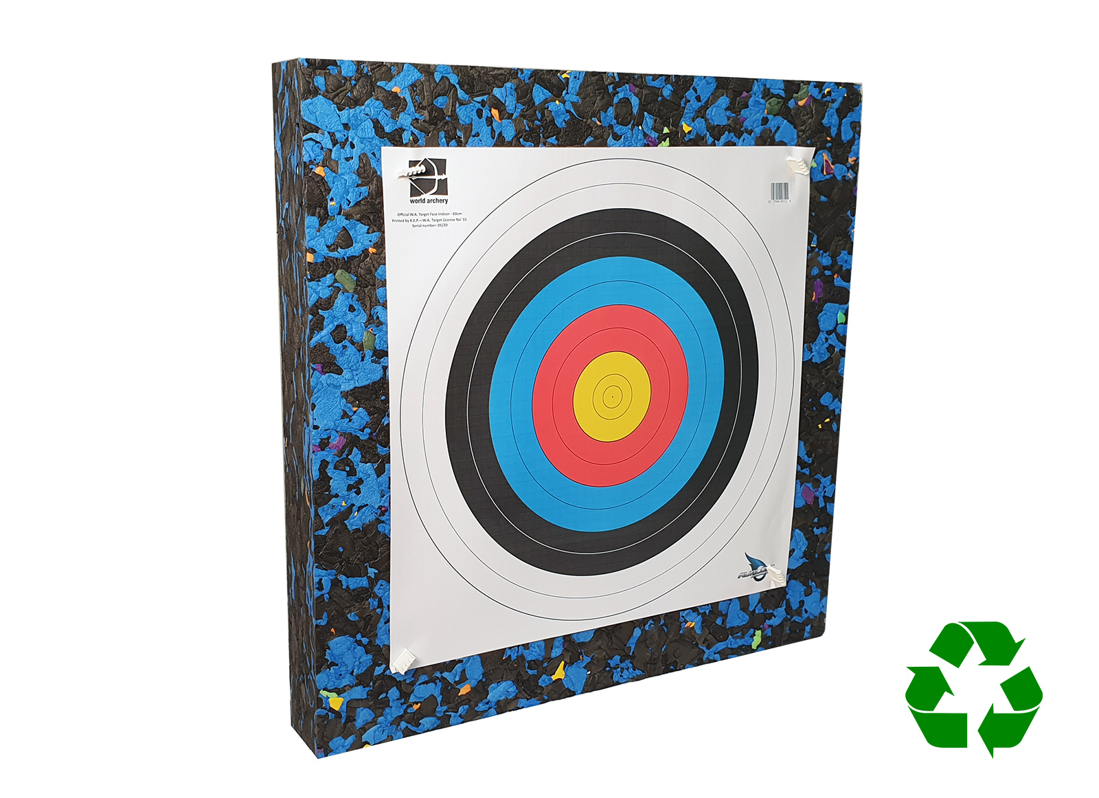 DISPORT MEDIUM DENSITY 80X80X10 CM COLORED ARCHERY TARGET