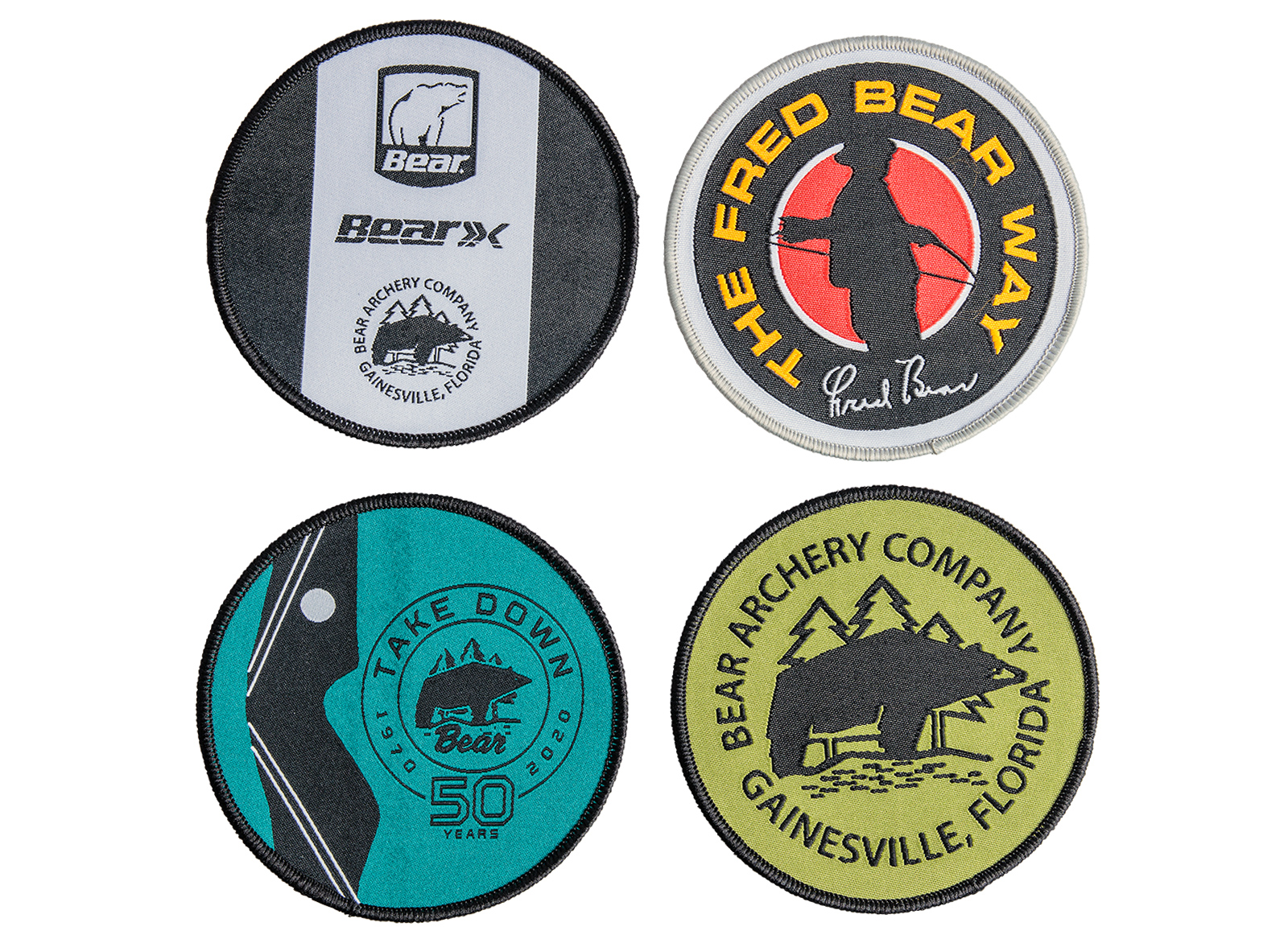 BEAR ARCHERY 4 PATCHES WITH LOGO
