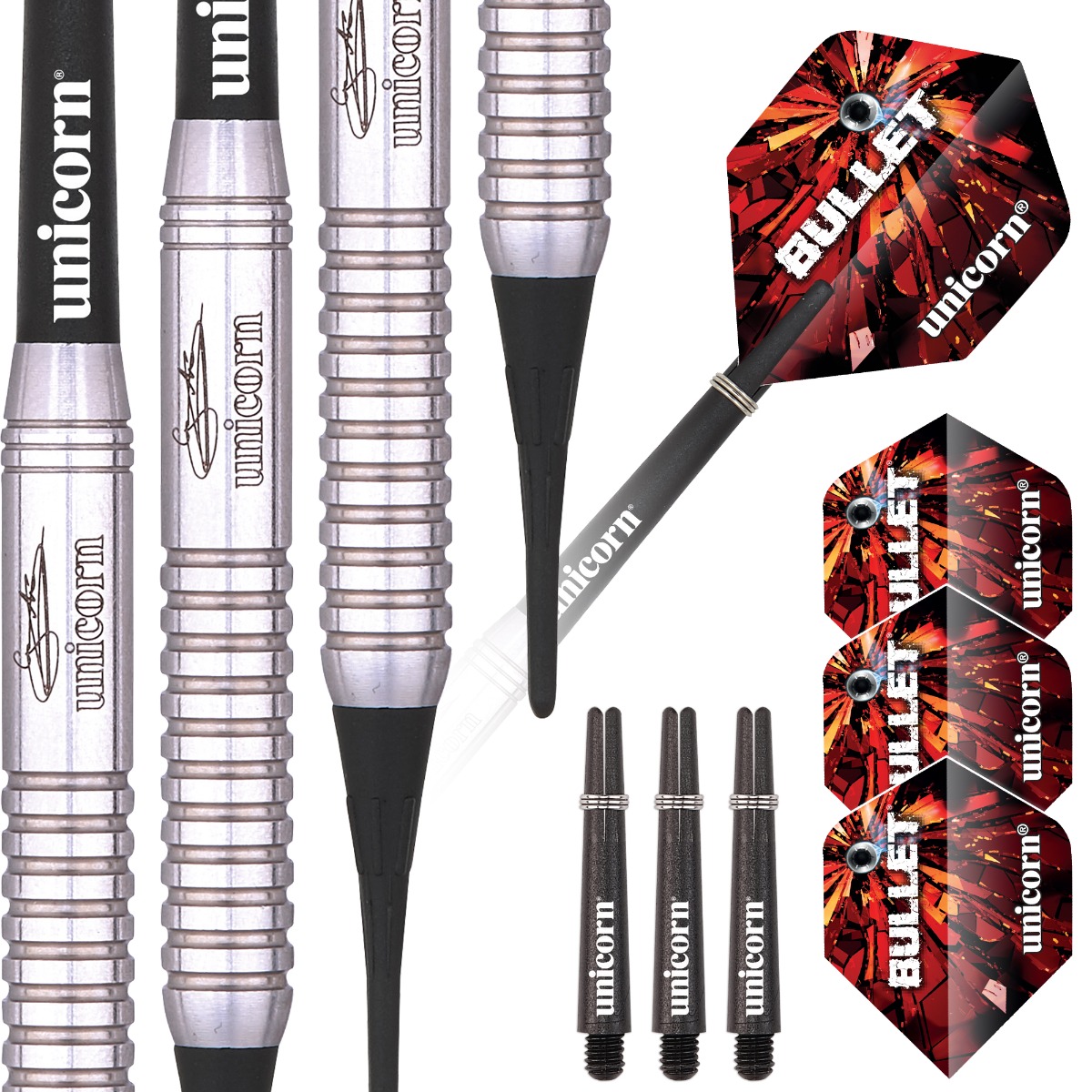 UNICORN FRECCETTE BULLET S2 STAINLESS STEEL - GARY ANDERSON SOFT TIP