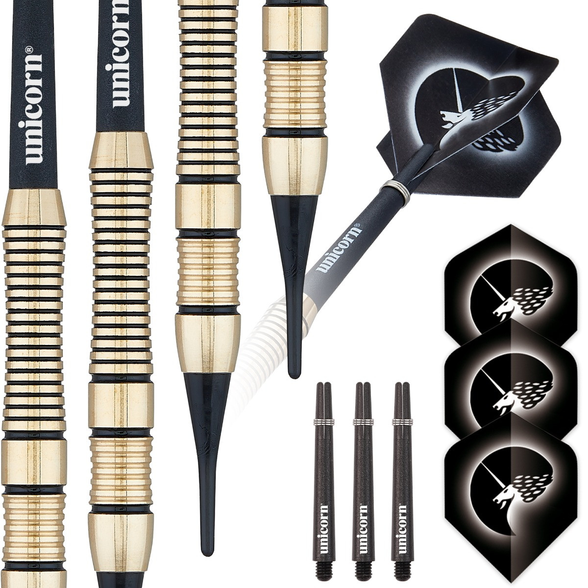 UNICORN FRECCETTE CORE PLUS BRASS STYLE 1 - SOFT TIPS