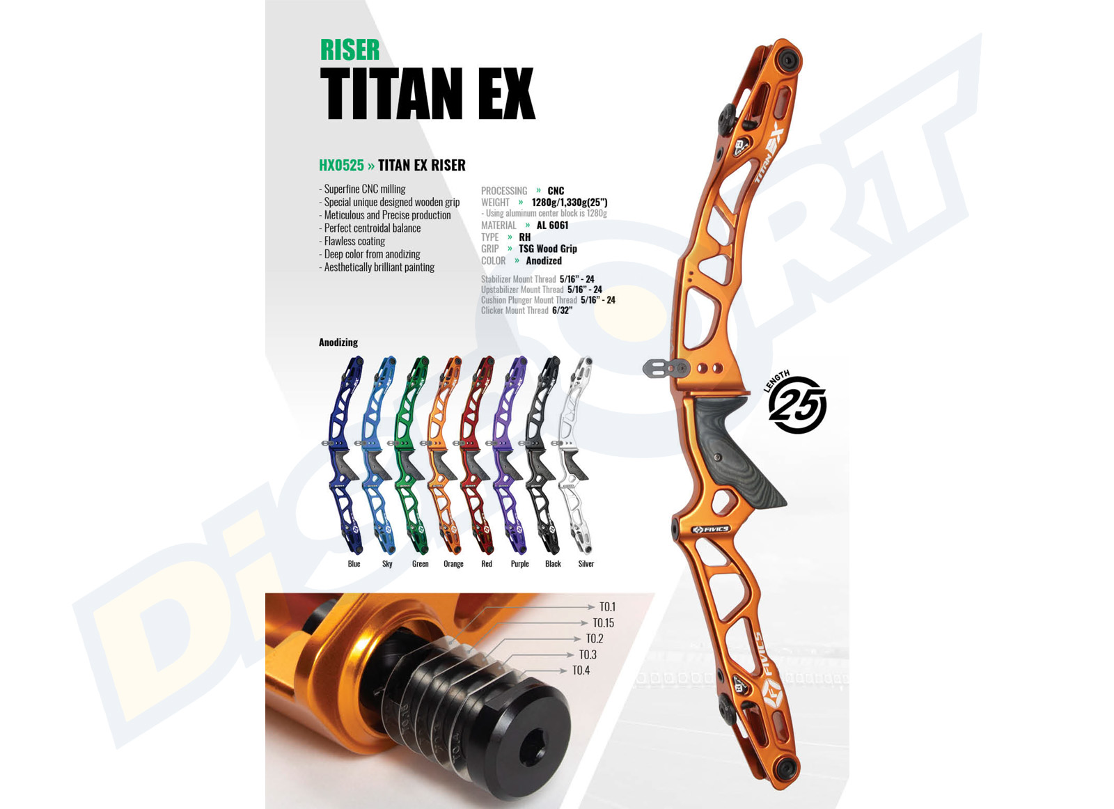 FIVICS RISER TITAN EX 25''