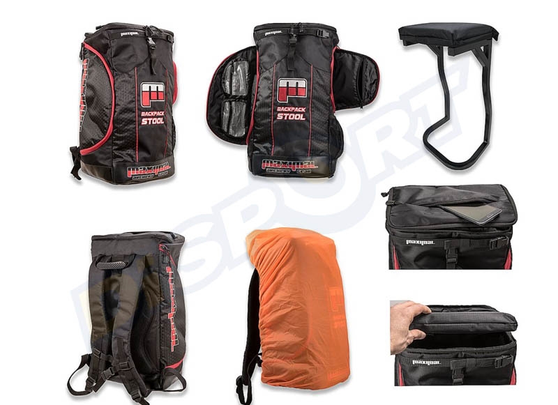 Archery shop stool backpack