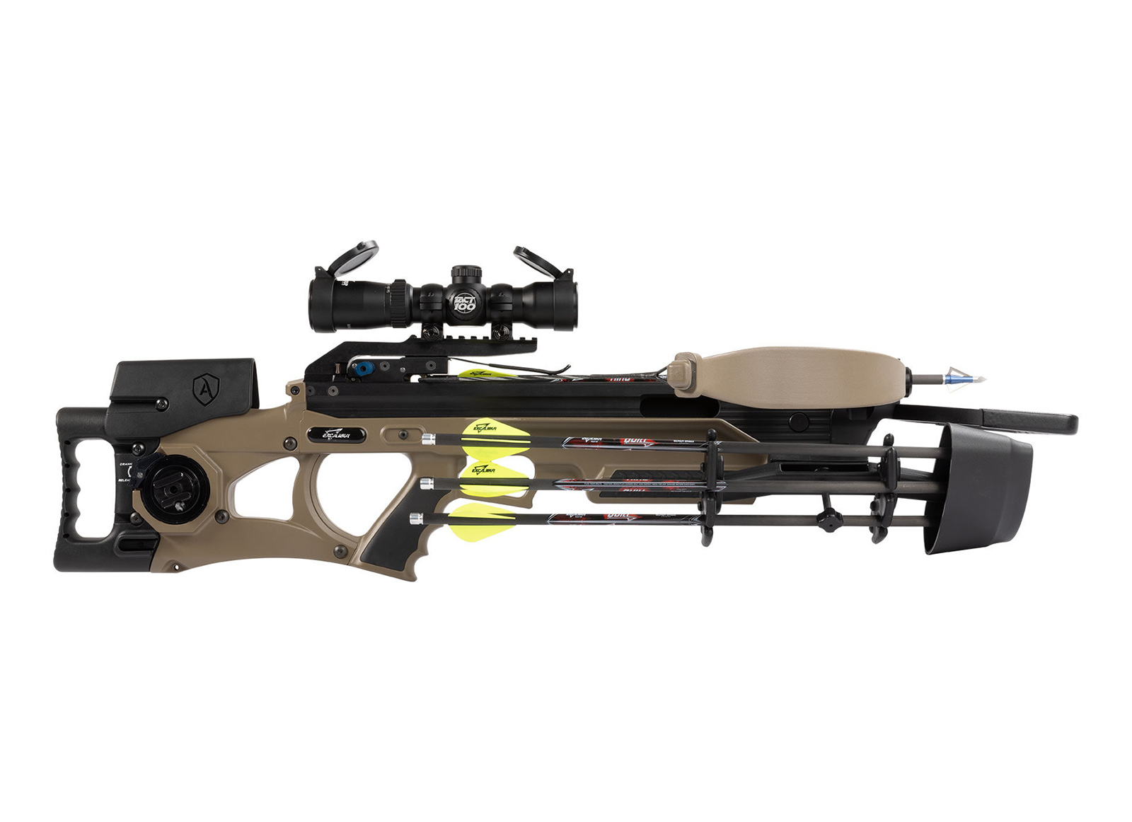 EXCALIBUR BALESTRA PACKAGE ASSASSIN EXTREME FDE WITH OVERWATCH SCOPE