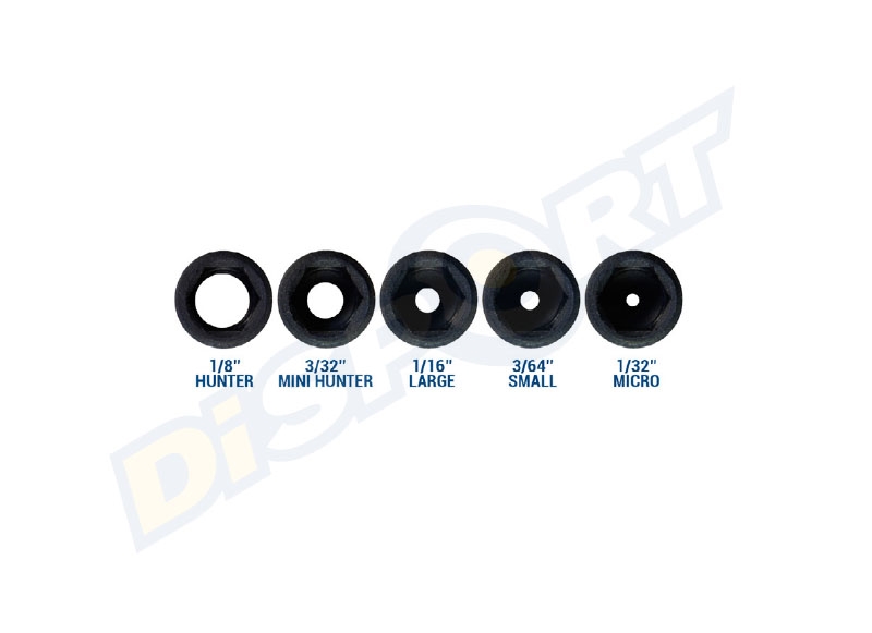1/16 1/8 Specialty Archery Aperture Kit Five Pack 1/32 3/32 3/64 